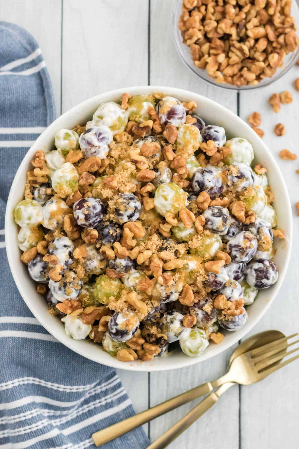 Grape salad in a bowl.