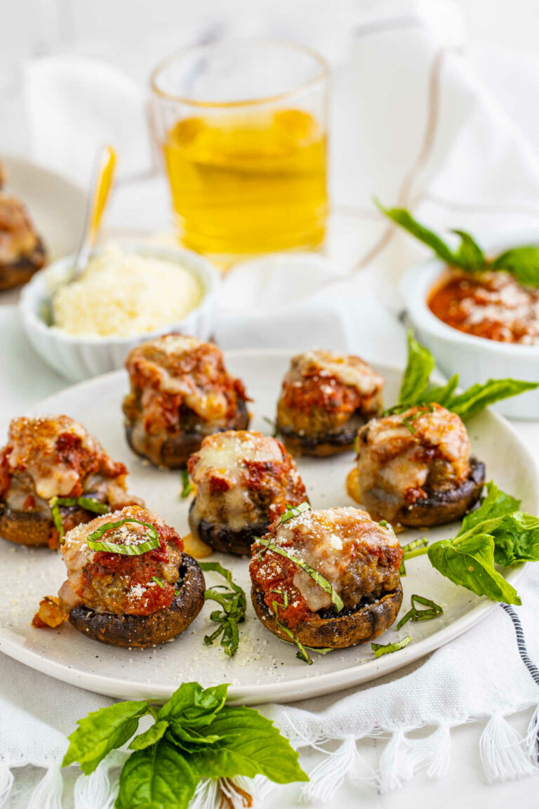 Meatball Stuffed Mushrooms