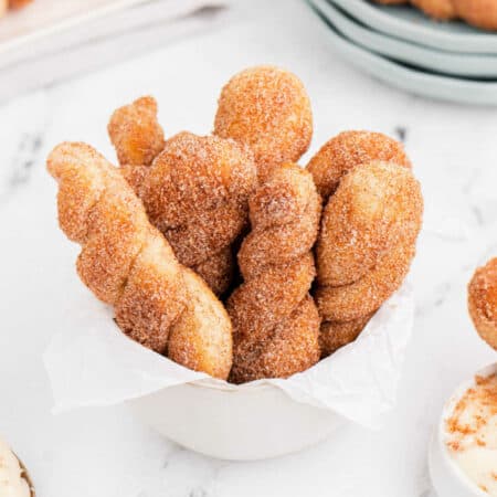 Air fryer cinnamon twists.