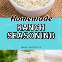 Ranch seasoning collage pin.