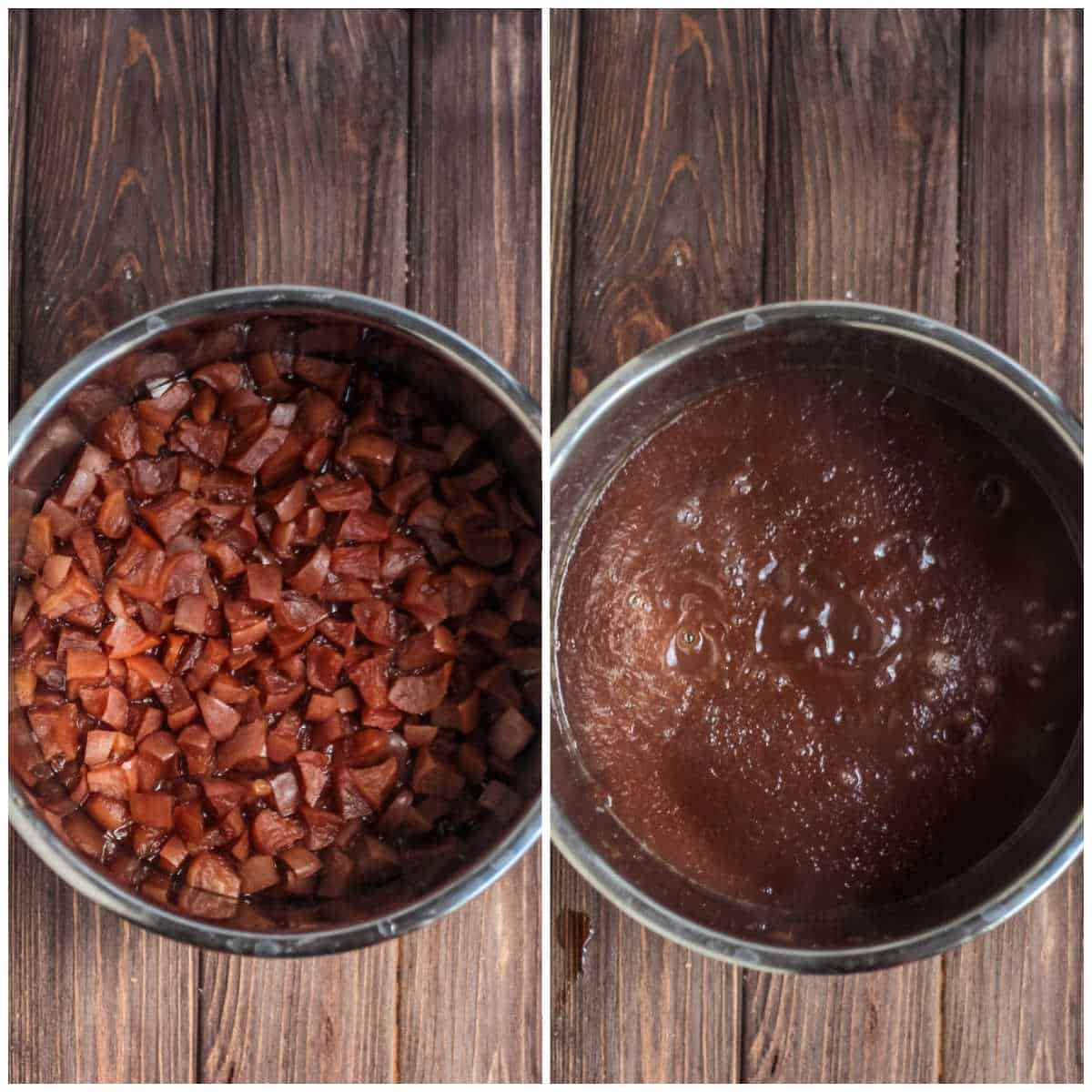 Steps to make Instant Pot Apple Butter.