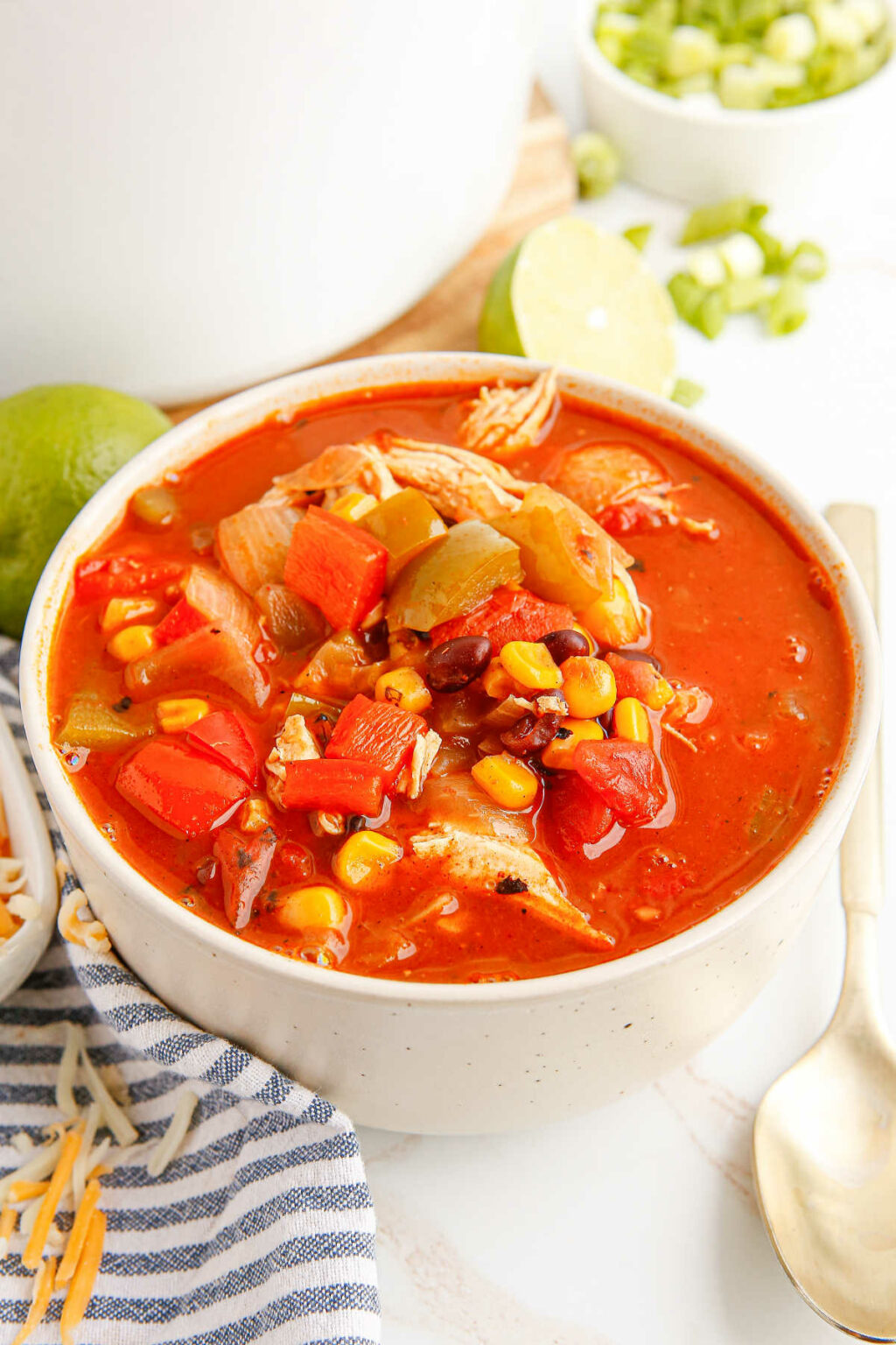 Easy Chicken Fajita Soup Recipe Simply Stacie