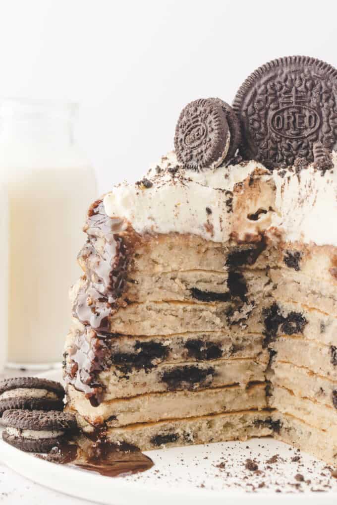 Easy Oreo Pancakes Simply Stacie