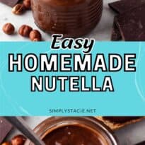 Homemade nutella collage pin.