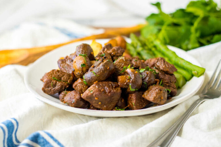 Slow Cooker Mushroom Steak Bites