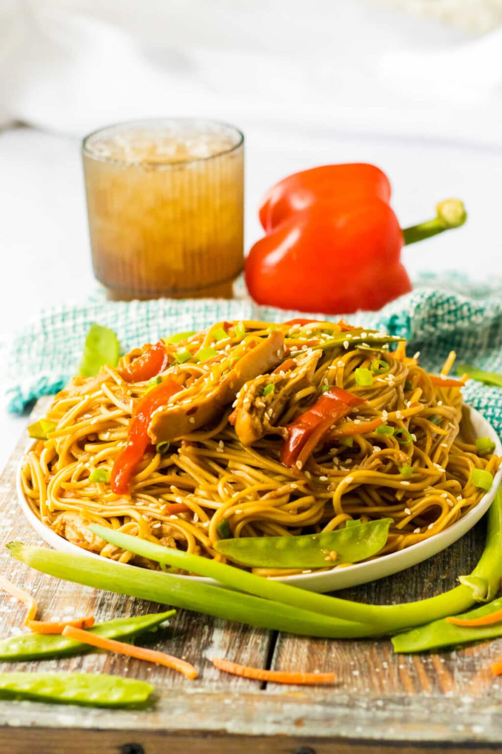 Easy Slow Cooker Chicken Lo Mein Recipe Simply Stacie
