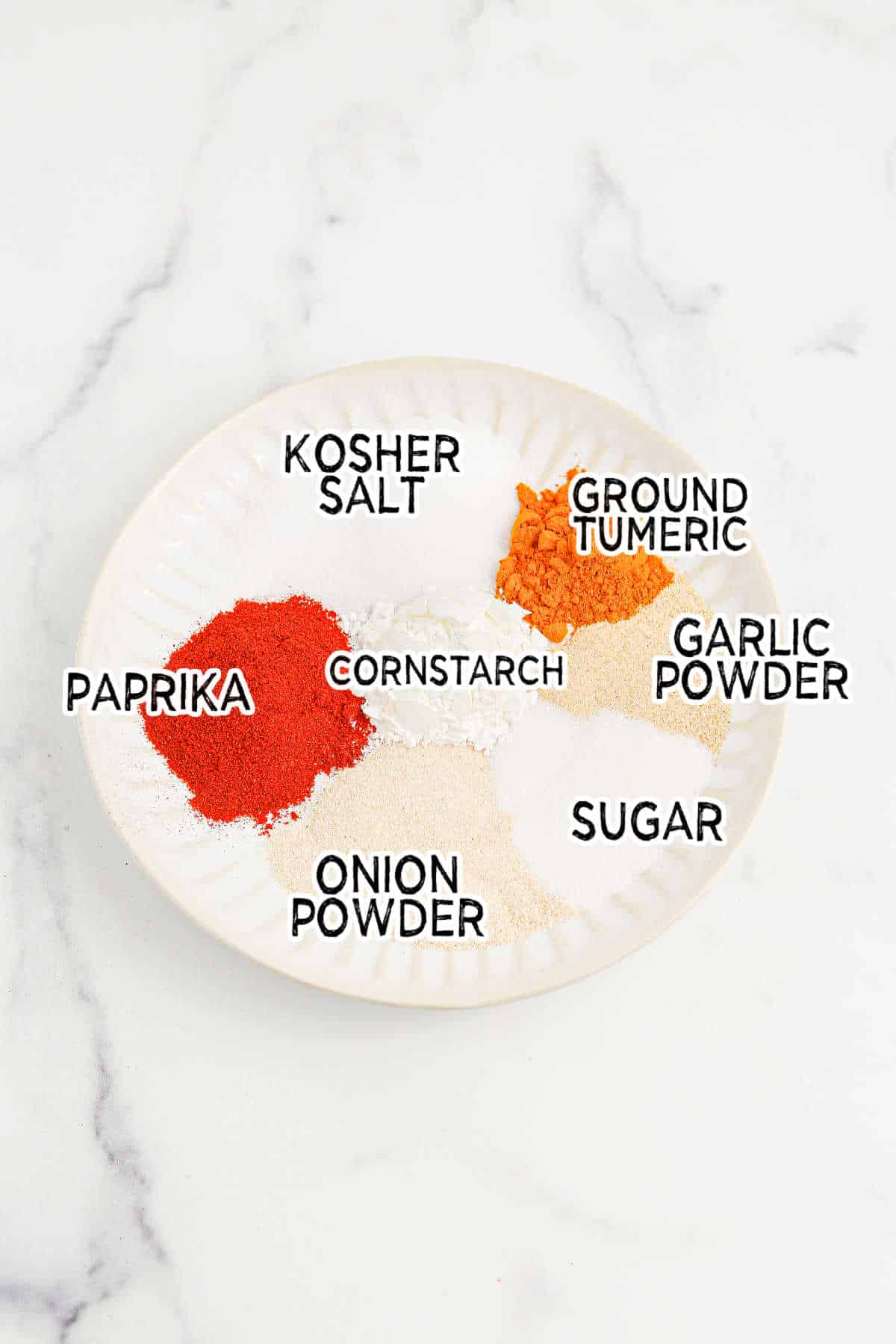 Ingredients to make Copycat Lawry's Seasoned Salt.