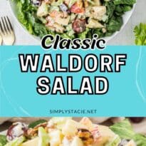 Waldorf Salad pin image.