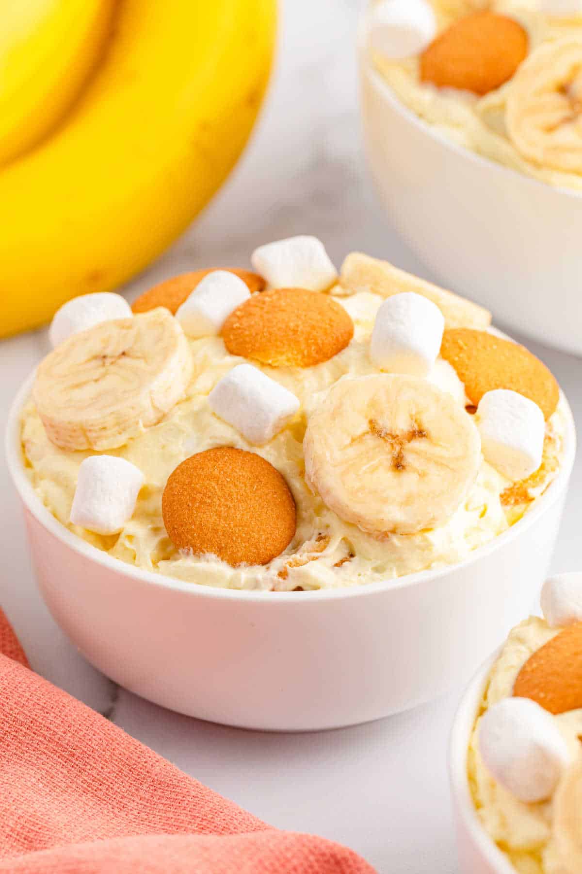 A bowl of banana pudding fluff.