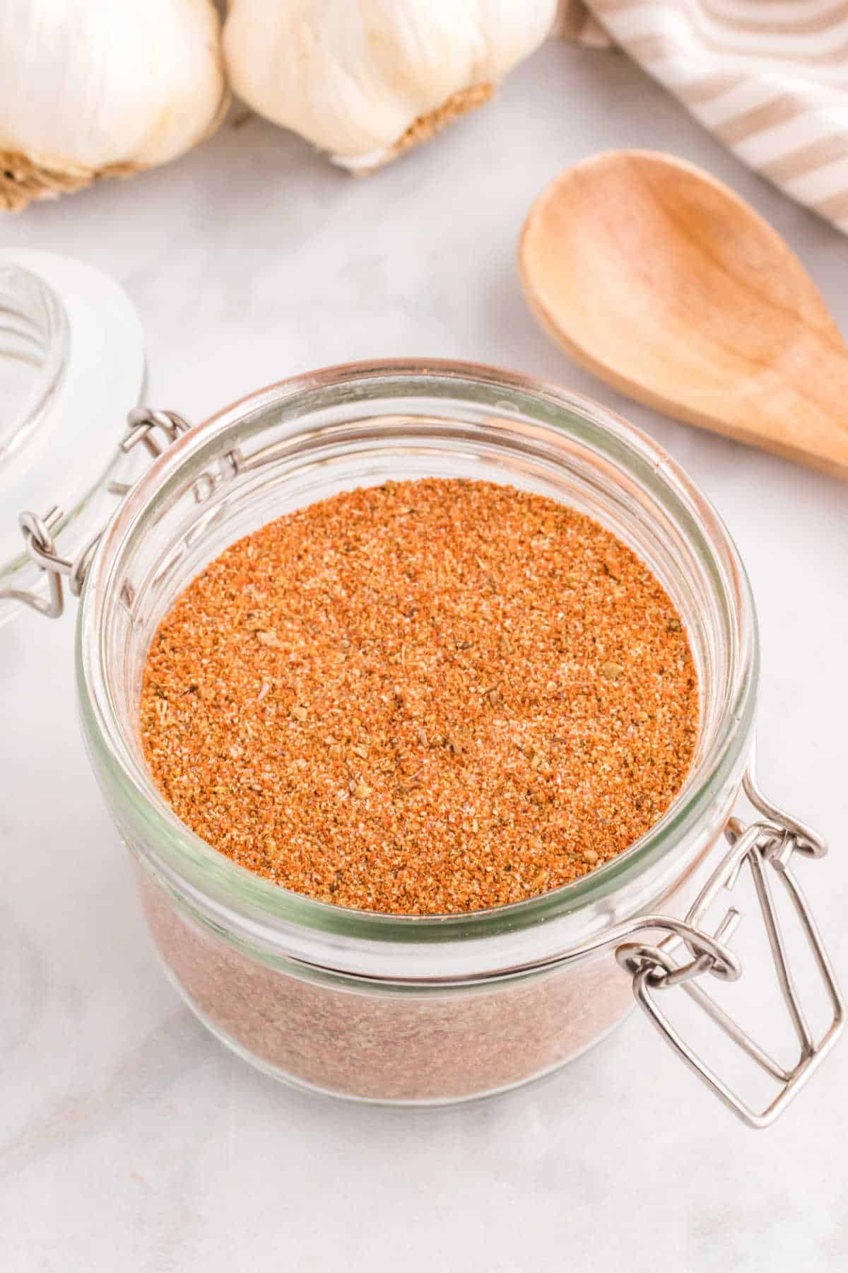 Cajun seasoning in a jar.