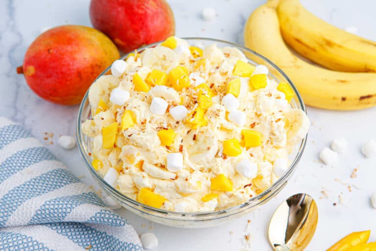 Mango Banana Marshmallow Salad