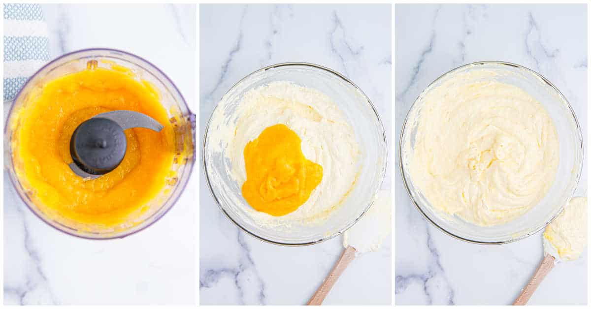 Steps to make mango banana marshmallow salad.