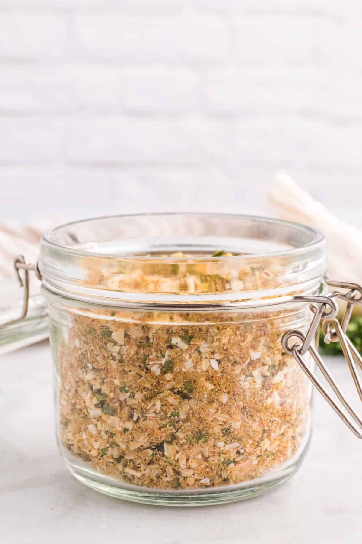 Onion soup mix in a jar.