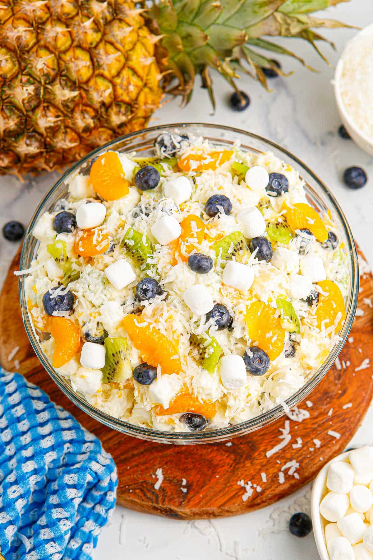 A bowl of tropical fluff salad.