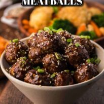 Korean Meatballs pin image.