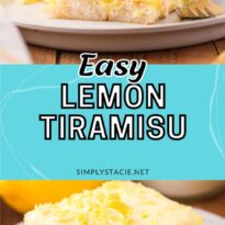 Lemon tiramisu pin image.