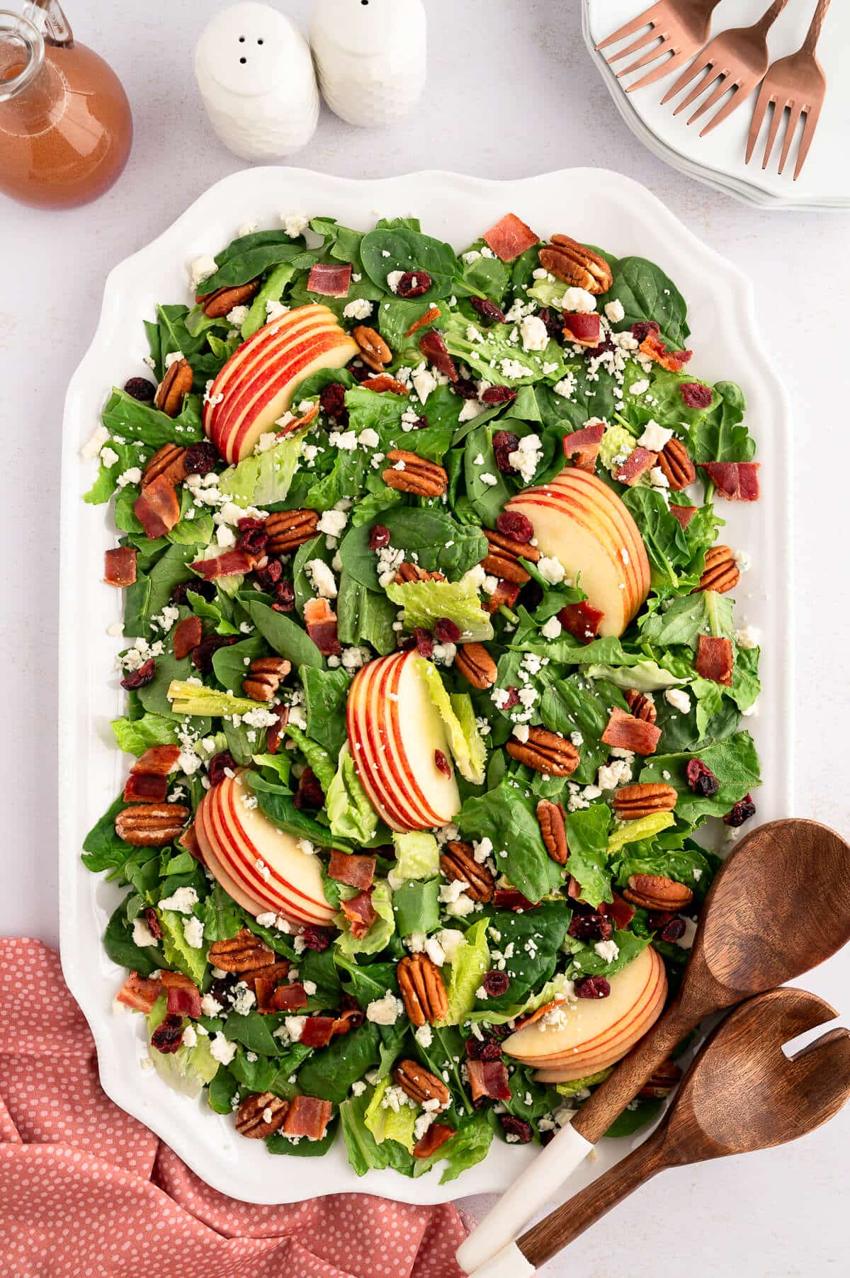 Fall Salad on a platter.