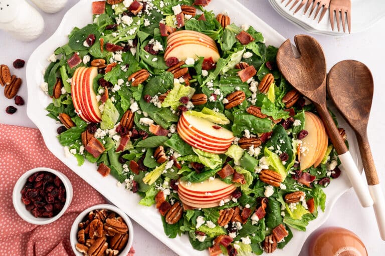 Fall Salad with Warm Bacon Vinaigrette