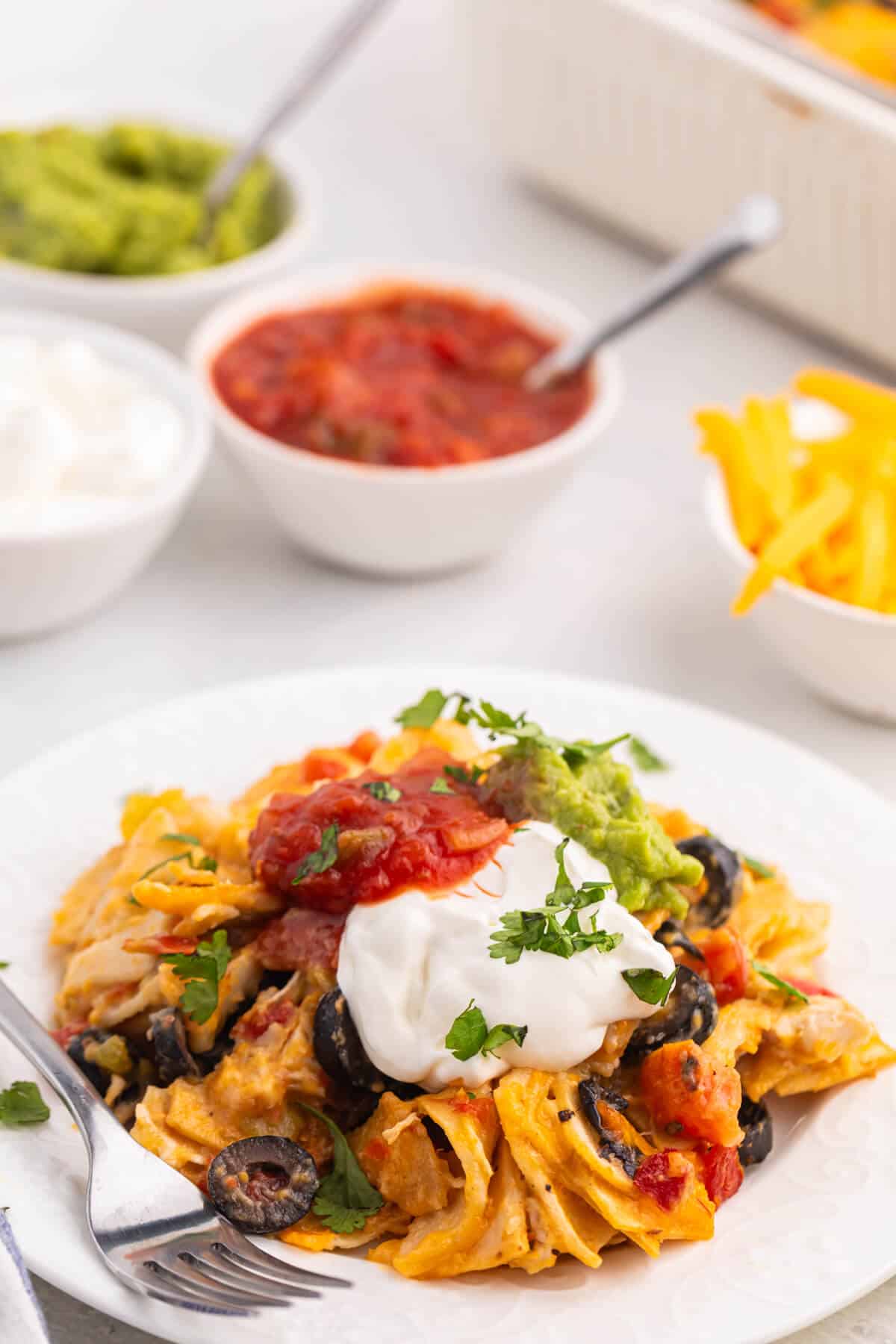 South of the Border chicken served on a plate.