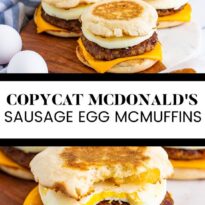 Copycat Sausage Egg McMuffin - Tornadough Alli