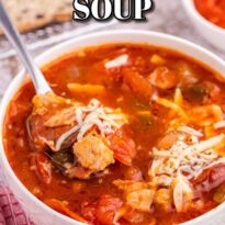 Pizza soup pin image.