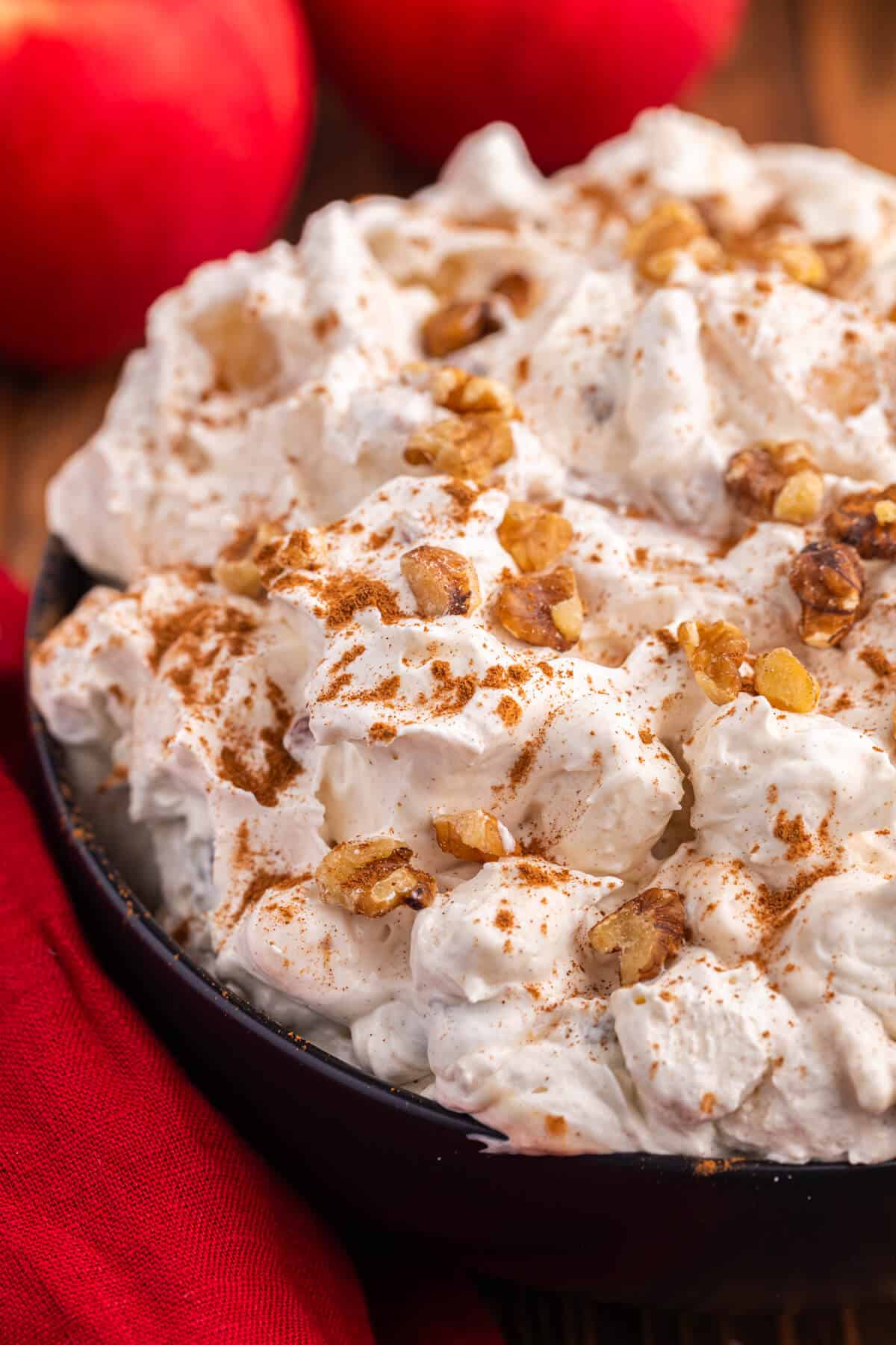 Apple pie fluff in a bowl.