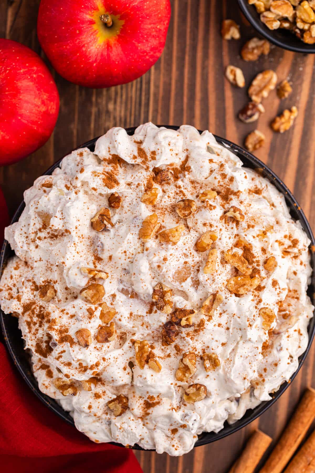 Apple Pie Fluff in a bowl.