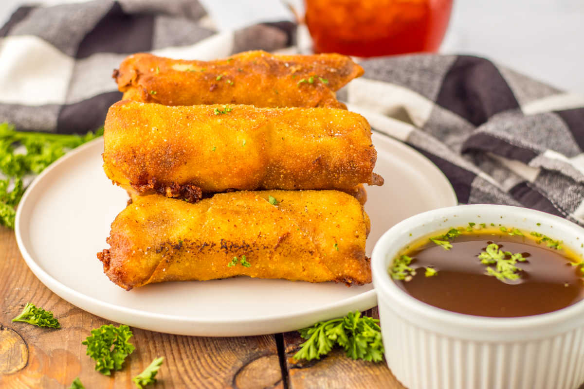 Best French Dip Egg Rolls Recipe Simply Stacie