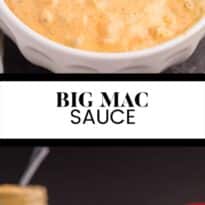 Big Mac Sauce collage pin.