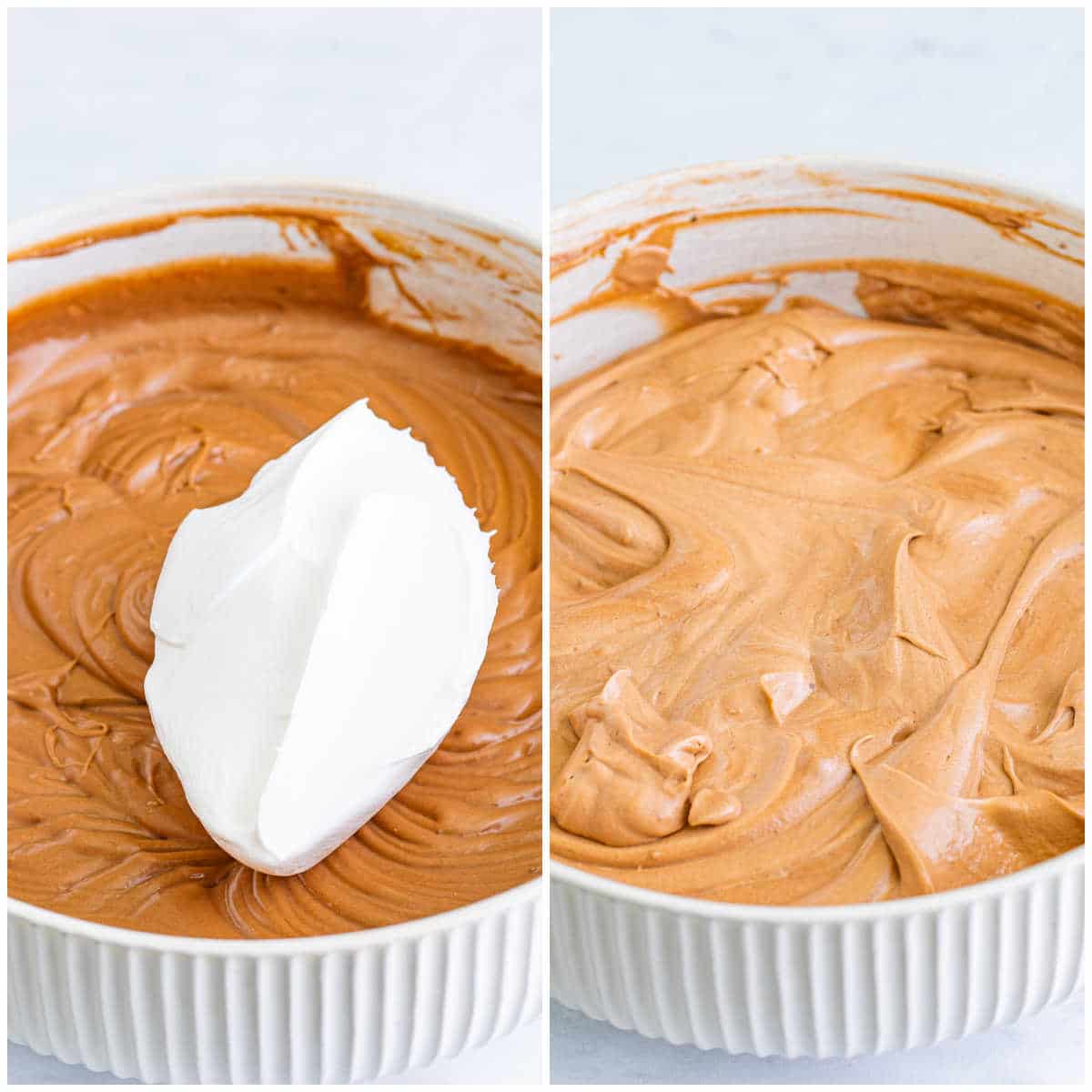 Steps to make chocolate peanut butter pie.