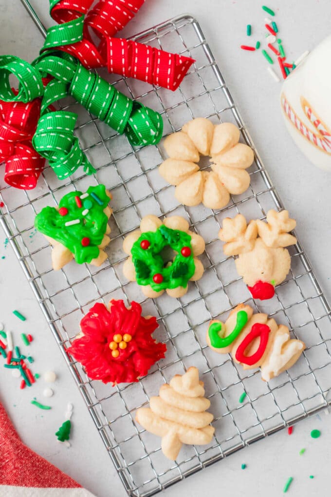 Classic Christmas Spritz Cookies Recipe - Simply Stacie