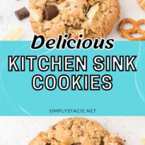 Kitchen sink cookies pin image.