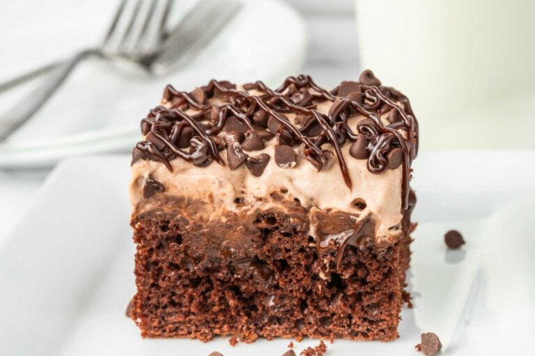 Triple Chocolate Poke Cake