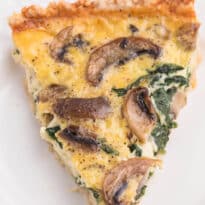 A slice of the recipe on a plate.