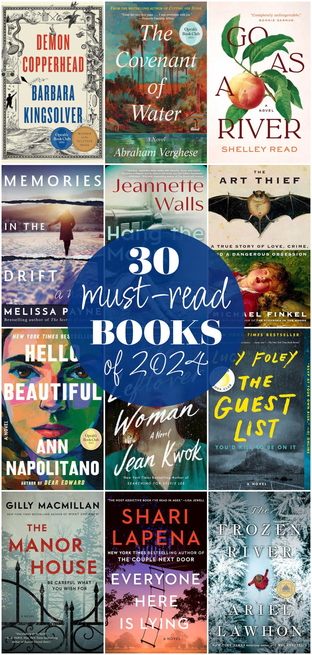 Books to read in 2024 collage.