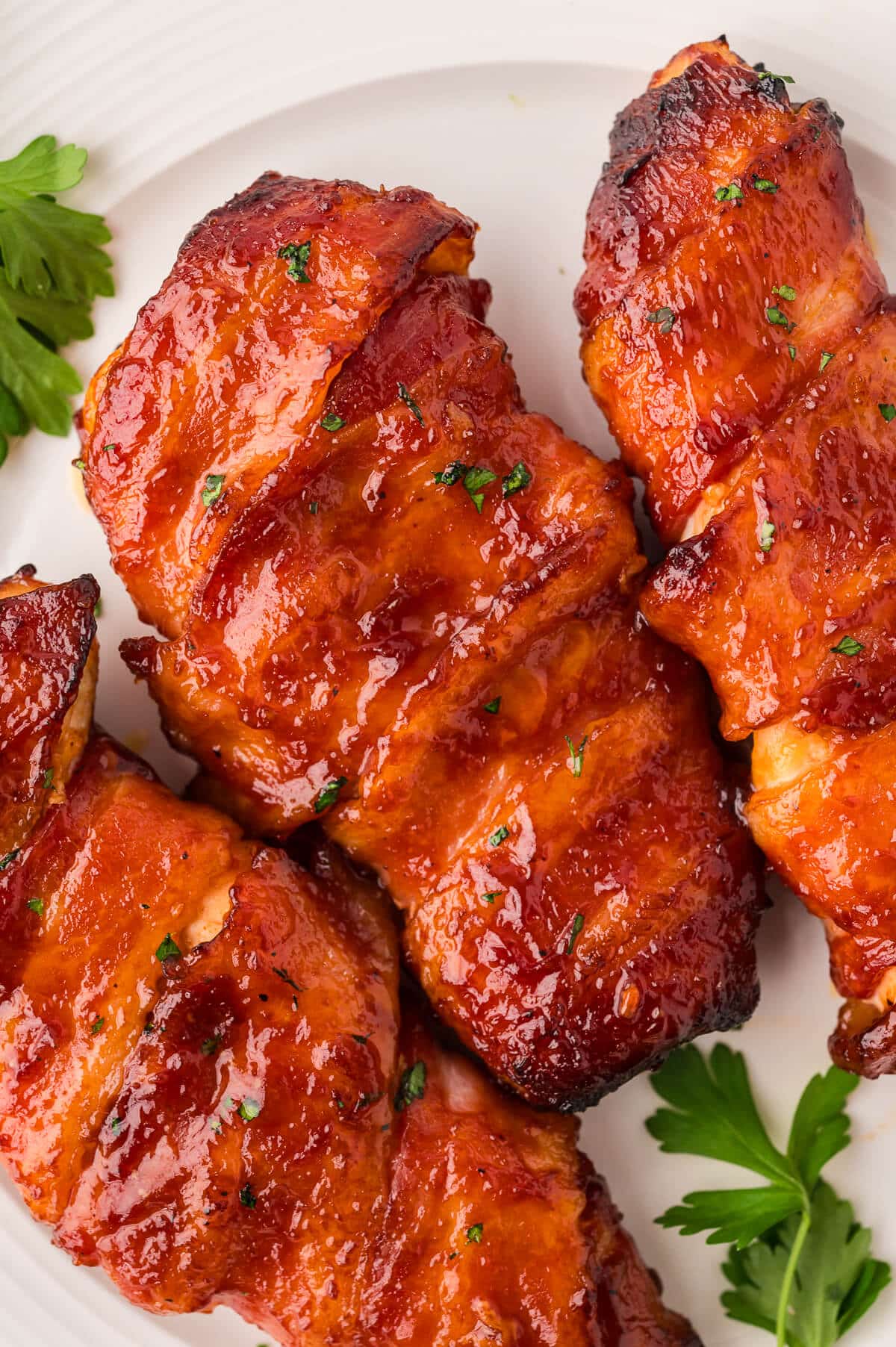 The recipe on a white plate.
