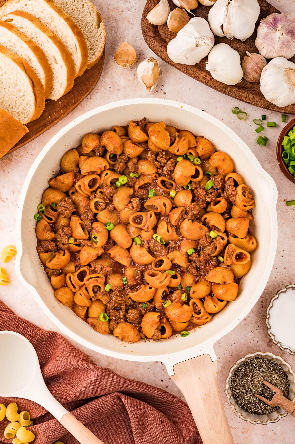 A pot of grandma's goulash.