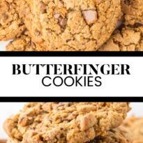 Butterfinger cookies collage pin.