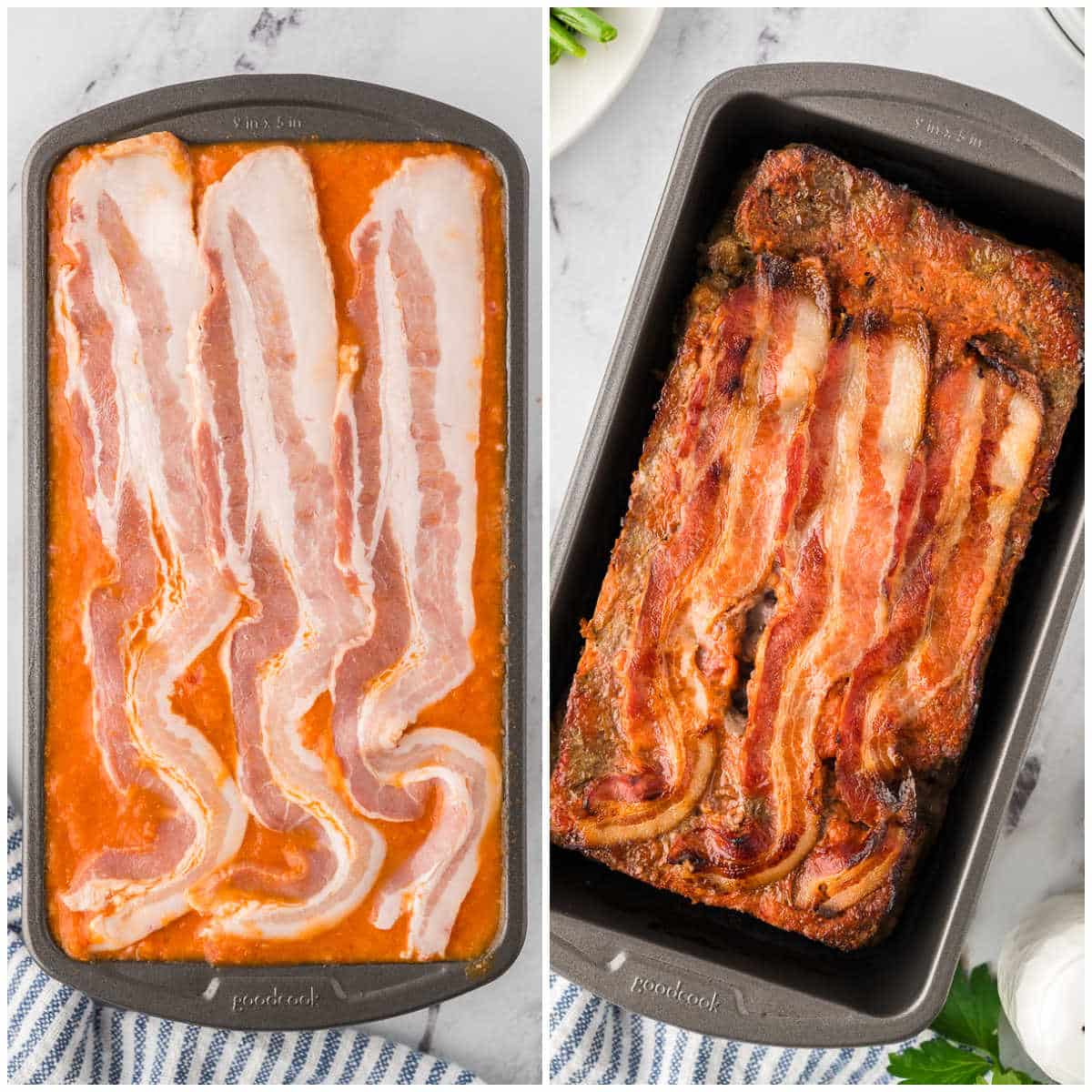 Steps to make Sunday Meatloaf.