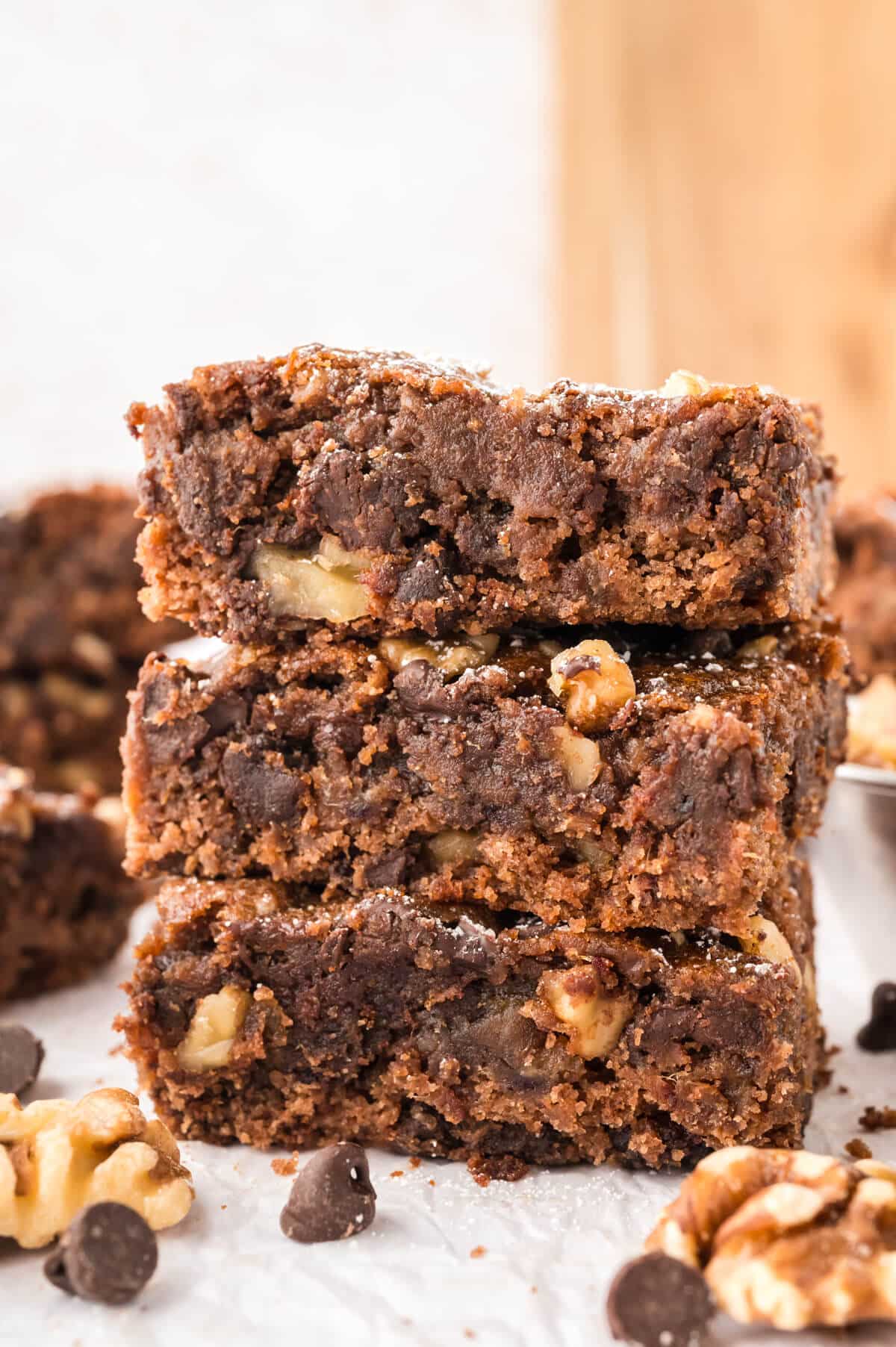 A stack of chocolate surprise bars.