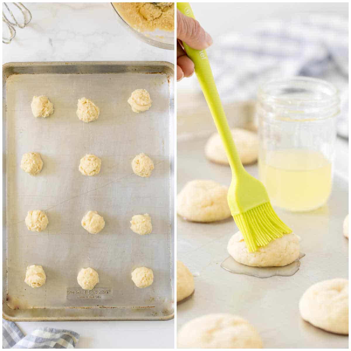 Steps to make lemonade cookies.