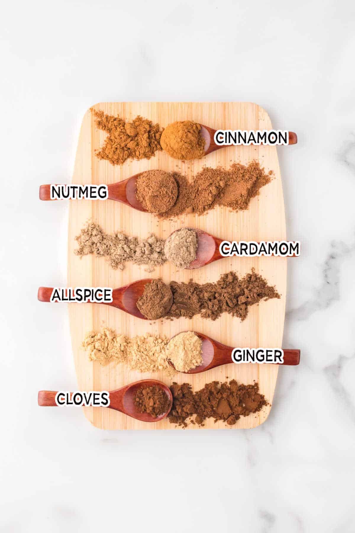 Ingredients laid out on a cutting board.