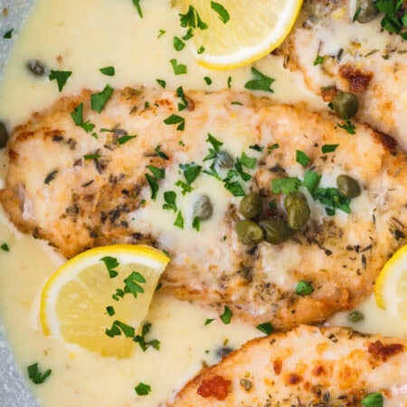 The recipe in a pan.