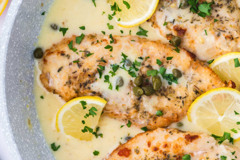 The recipe in a pan.