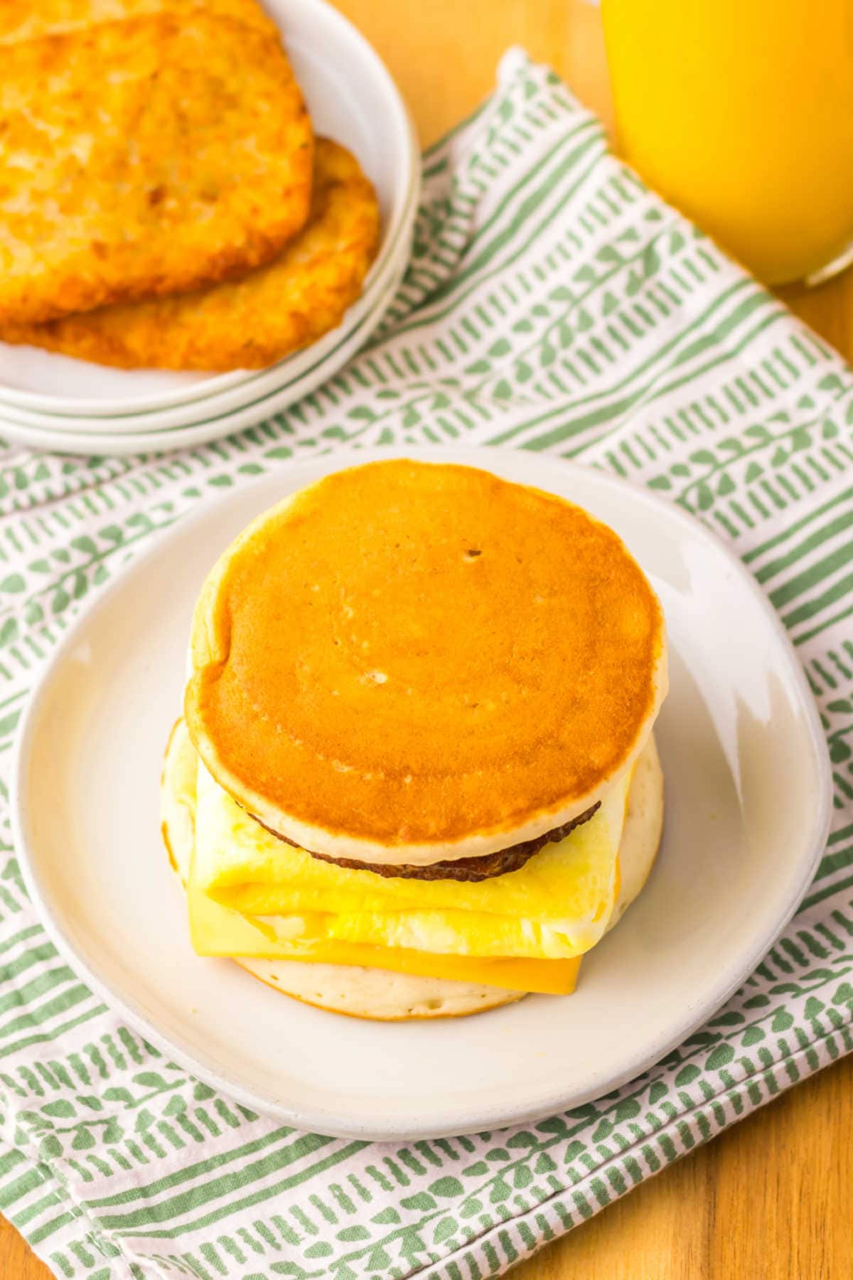 The recipe on a white plate.