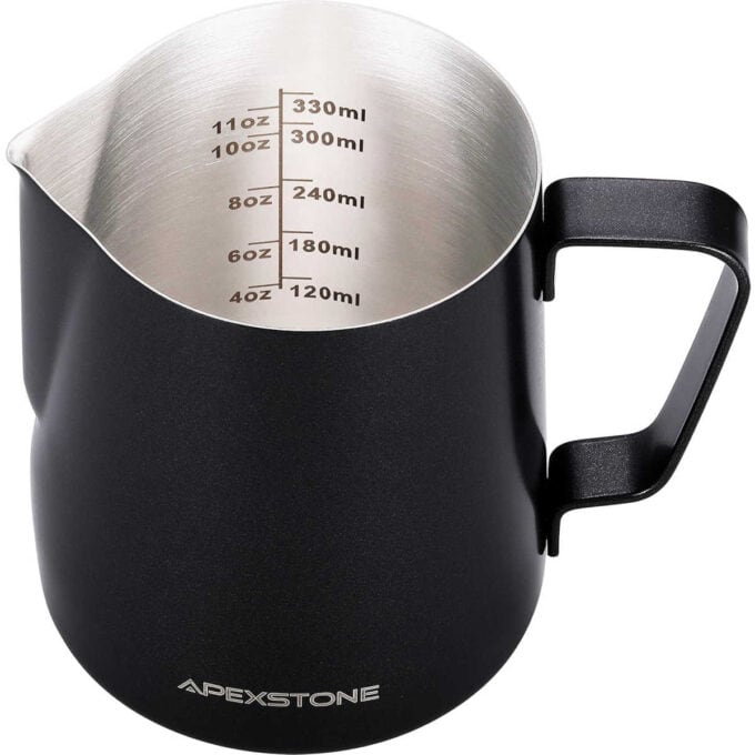 Milk frothing pitcher.