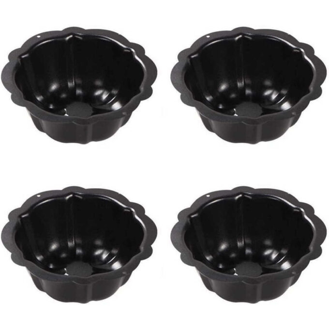 Mini fluted tube cake pans.