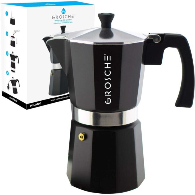 Stovetop espresso maker.