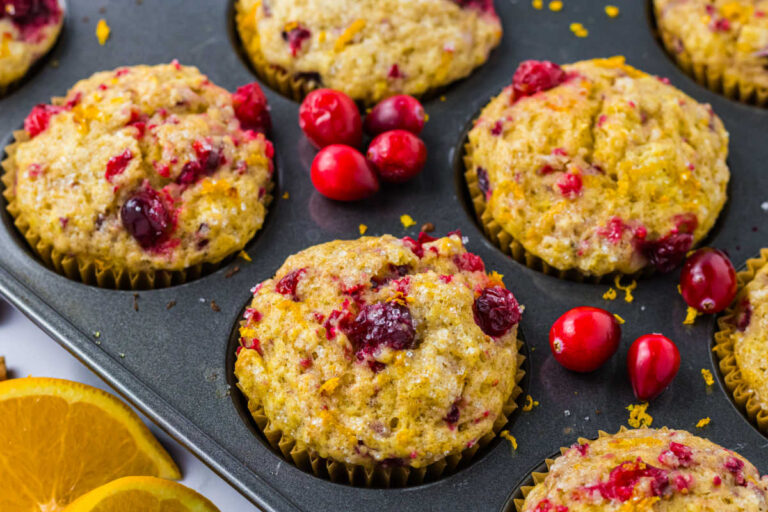 The recipe in a muffin pan.