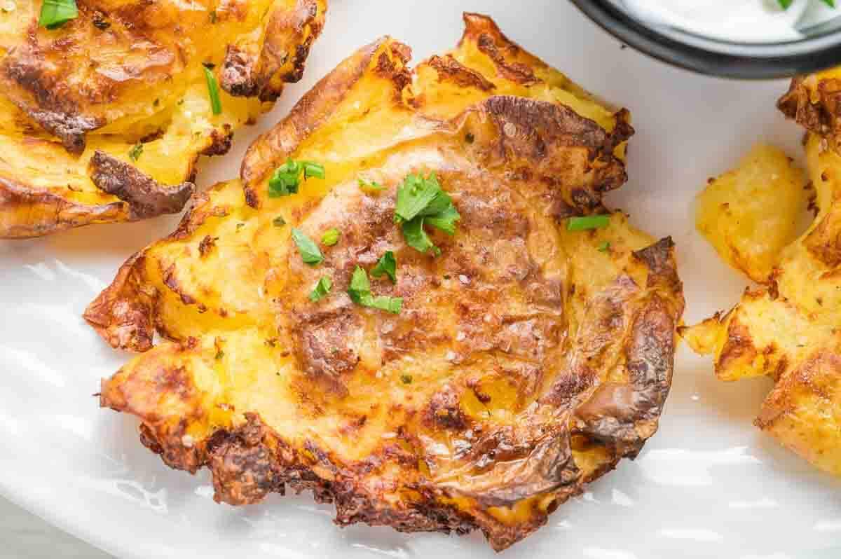 Air Fryer Smashed Potatoes